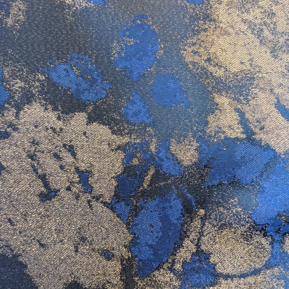 Blue and Bronze Metallic Mini/Shift Dress - Picture 4 of 5